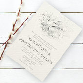 Pen Vlaams liefdesvogel Uitnodiging tot bruiloft