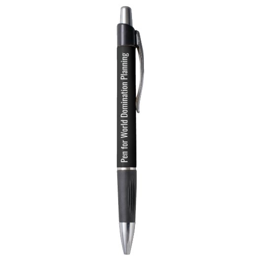 Pen voor World Domination Planning Novelty (Achterkant (Verticaal))