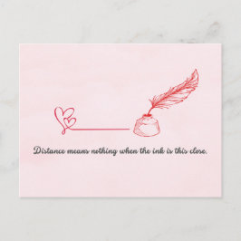 Pen Vriend Valentijnsdag Ansichtkaart Briefkaart
