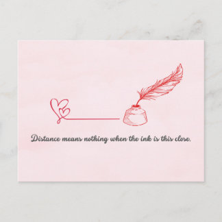 Pen Vriend Valentijnsdag Ansichtkaart Briefkaart