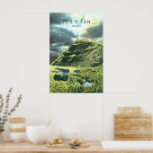 Pen Y Fan Brecon Beacons Wales Reisposter Poster (Keuken)