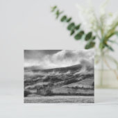PEN Y FAN, BRECON BEACONS, WALES - ZWART EN WITTE BRIEFKAART (Staand voorkant)