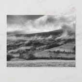 PEN Y FAN, BRECON BEACONS, WALES - ZWART EN WITTE BRIEFKAART (Voorkant)
