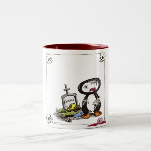 Pen Zombie Tweekleurige Koffiemok (Center)