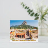 Peña de Bernal Near Querétaro Mexico Briefkaart (Staand voorkant)