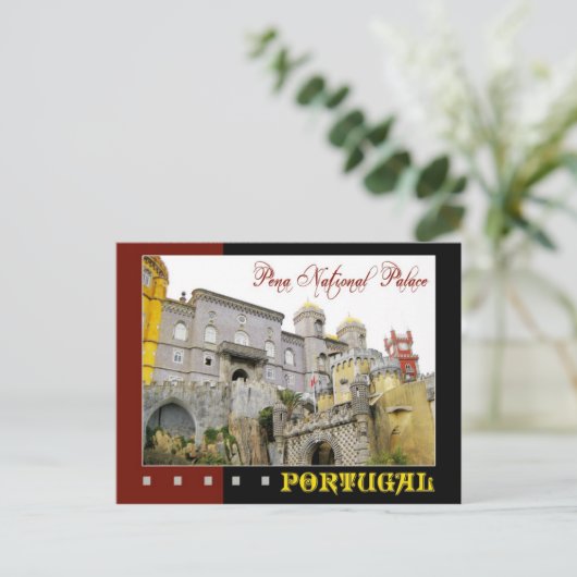 Pena National Palace, Sintra, Portugal Briefkaart (Staand voorkant)