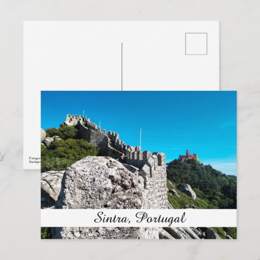 Pena Palace Castle of the Moors Sintra Portugal Briefkaart (Voorkant / Achterkant)