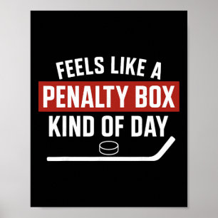 Penalty Box Soort Dag Minimalistische Hockey Stemm Poster