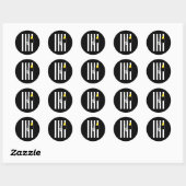 Penalty Flag Ready Football Ref Kostuum Ronde Sticker (Vel)