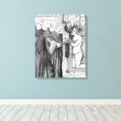 Penance of Henry II Canvas Afdruk (Insitu (Houten vloer))