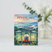 Penang Hill Maleisië Briefkaart (Staand voorkant)