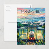 Penang Hill Maleisië Briefkaart (Voorkant / Achterkant)