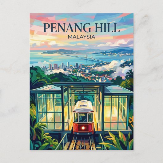 Penang Hill Maleisië Briefkaart (Voorkant)