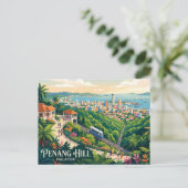 Penang Hill Maleisië Briefkaart (Staand voorkant)