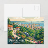 Penang Hill Maleisië Briefkaart (Voorkant / Achterkant)