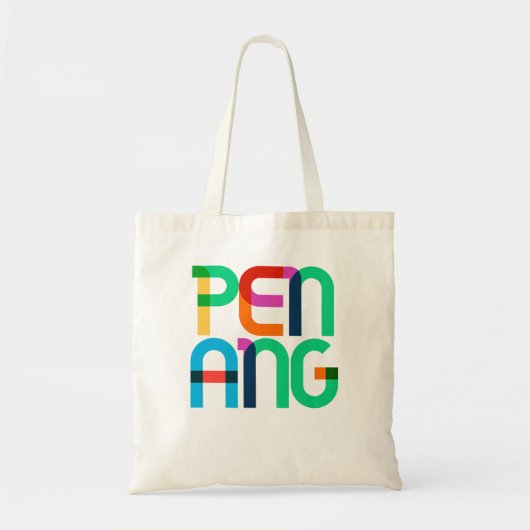 Penang Island Maleisië Pop Art Letters Tote Bag (Voorkant)