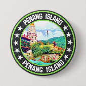 Penang Island Ronde Button 7,6 Cm (Voorkant)