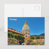 Penang Maleisië Georgetown Reizen Briefkaart (Voorkant / Achterkant)