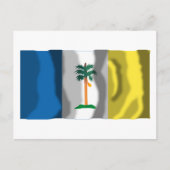 Penang waving vlag briefkaart (Voorkant)