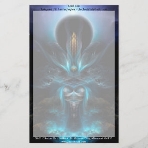 Penapia Fractal Art Briefpapier