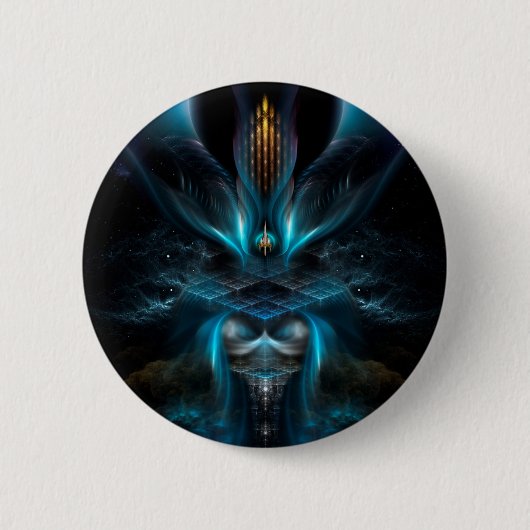 Penapia Fractal Art Ronde Button 5,7 Cm (Voorkant)