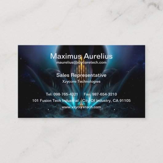 Penapia Fractal Art Visitekaartje (Voorkant)