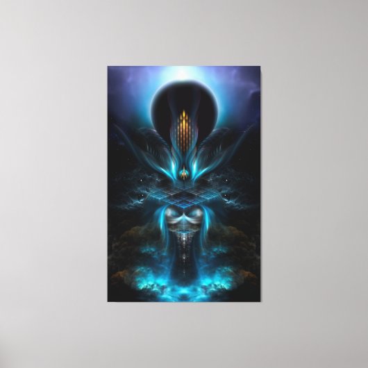 Penapia Fractal Art Wrapped Canvas Afdruk (Voorkant)