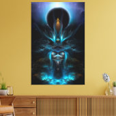 Penapia Fractal Art Wrapped Canvas Afdruk (Insitu (Woonkamer))
