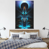 Penapia Fractal Art Wrapped Canvas Afdruk (Insitu (Slaapkamer))