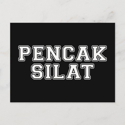 Pencak Silat Briefkaart (Voorkant)