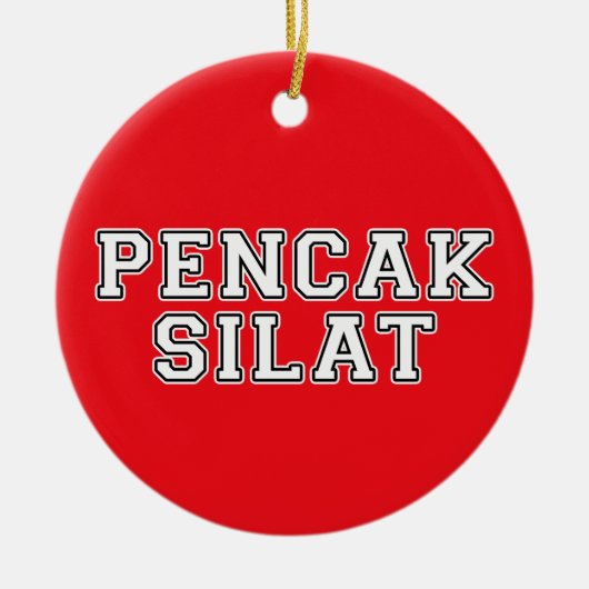 Pencak Silat Keramisch Ornament (Voorkant)