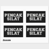 Pencak Silat Rechthoekige Sticker (Vel)