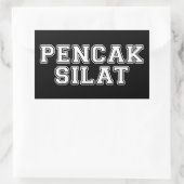 Pencak Silat Rechthoekige Sticker (Tas)
