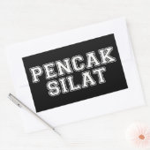 Pencak Silat Rechthoekige Sticker (Envelop)