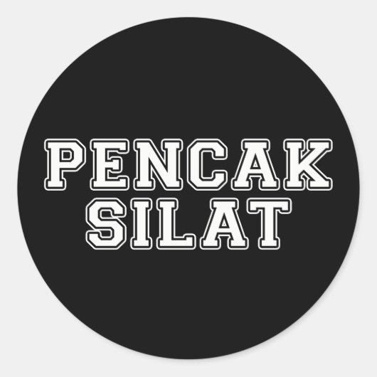Pencak Silat Ronde Sticker (Voorkant)