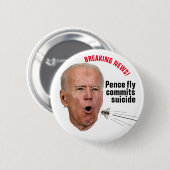 Pence fly pleegt zelfmoord ronde button 5,7 cm (Voorkant /achterkant)