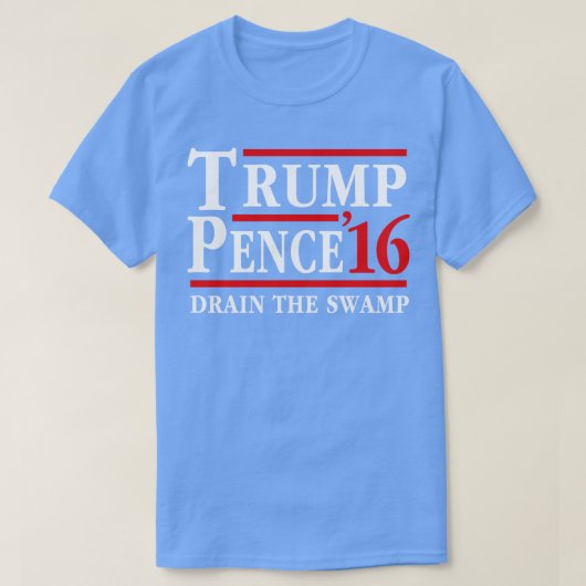 Pence Laat het moeras leeglopen T-shirt (Design voorkant)