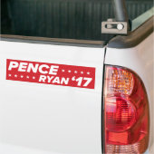 Pence / Ryan '17 - RED Bumpersticker (Op Truck)