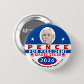 Pence voor President 2024 Ronde Button 5,7 Cm (Voorkant /achterkant)