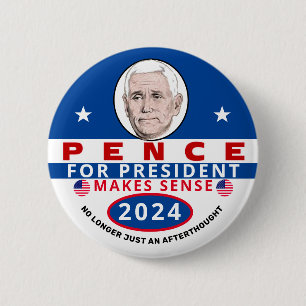 Pence voor President 2024 Ronde Button 5,7 Cm