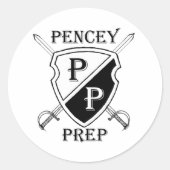 Pencey Prep Ronde Sticker (Voorkant)