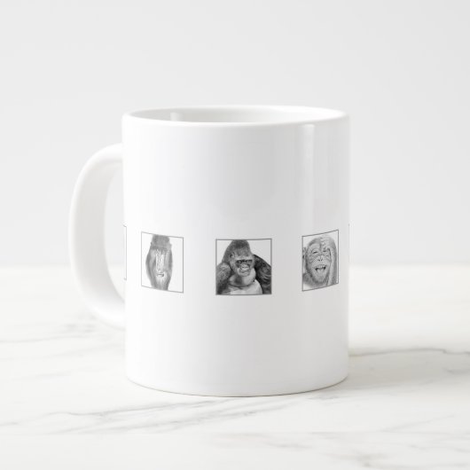 Pencil Animal Collection Mug - Monkeys Grote Koffiekop (Links)