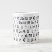 Pencil Animal Collection Mug - Tiled Horizontal Grote Koffiekop (Voorkant)