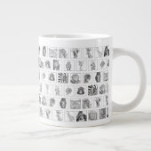 Pencil Animal Collection Mug - Tiled Horizontal Grote Koffiekop (Rechts)