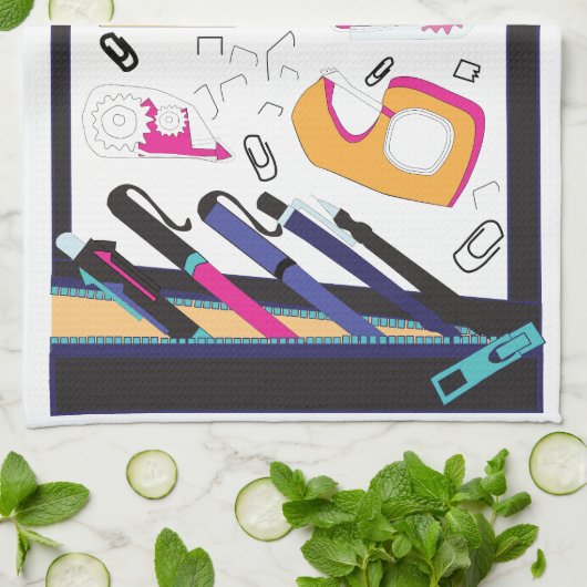 pencil case and stationery design  theedoek (Gevouwen)