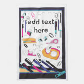 pencil case and stationery design theedoek (Verticaal)