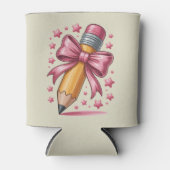 Pencil Coquette Bow Teacher Appreciation School Blikjeskoeler (Voorkant)