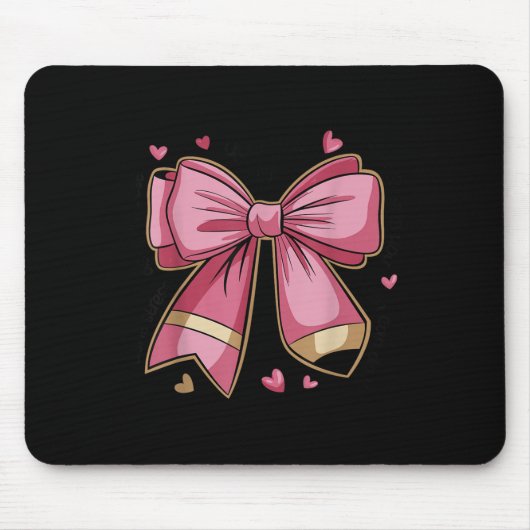 Pencil Coquette Bow Test Day Teacher Motivational  Muismat (Voorkant)