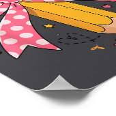 Pencil Coquette Bow Test Day Teacher Motivational  Poster (Hoek)