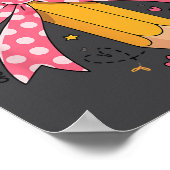 Pencil Coquette Bow Test Day Teacher Motivational  Poster (Hoek)